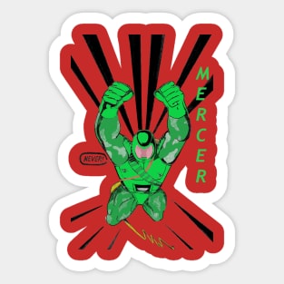 Mercer Supersoldier Jumping: Transparent Sticker